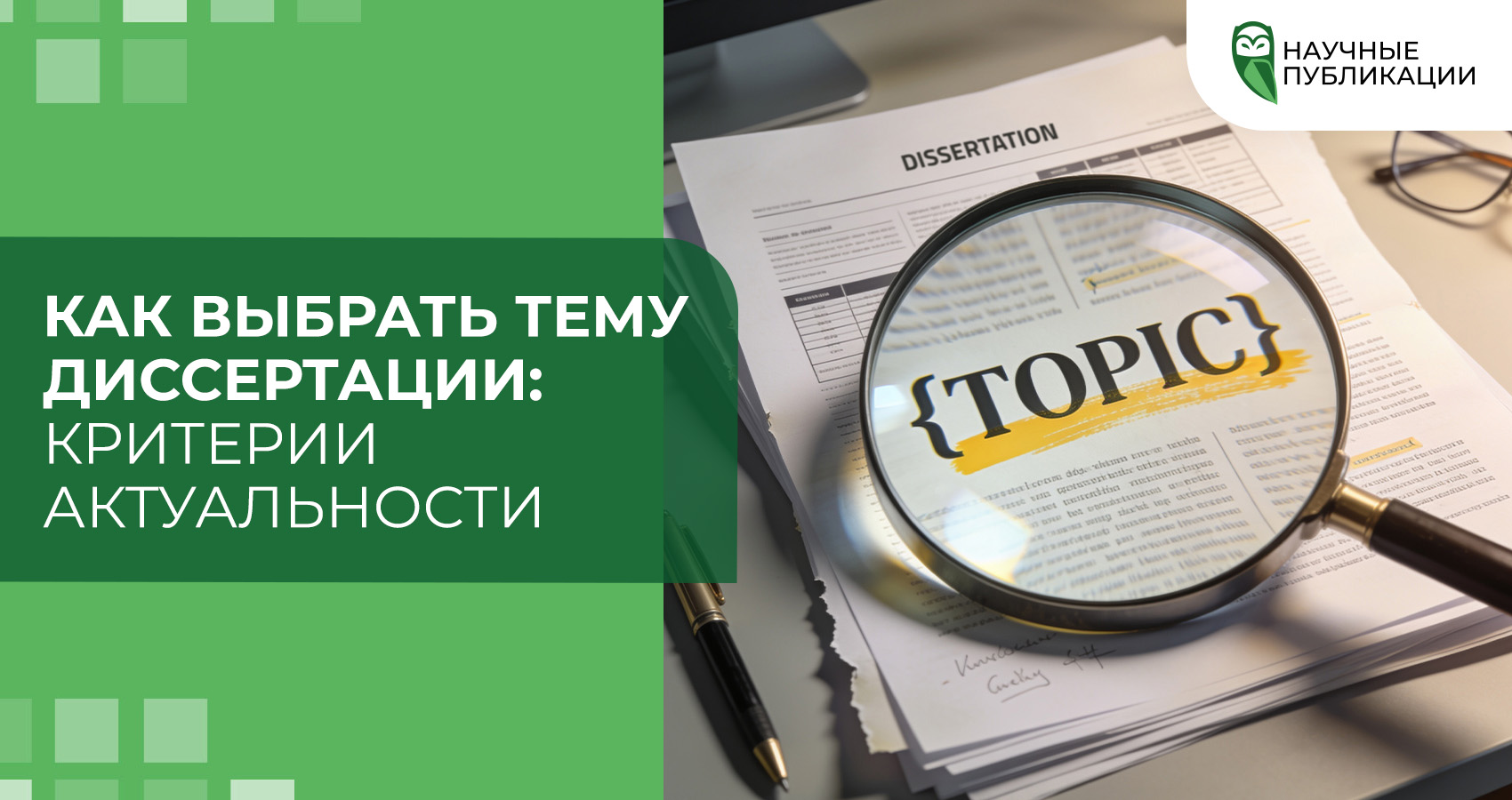 Как выбрать тему диссертации: критерии актуальности