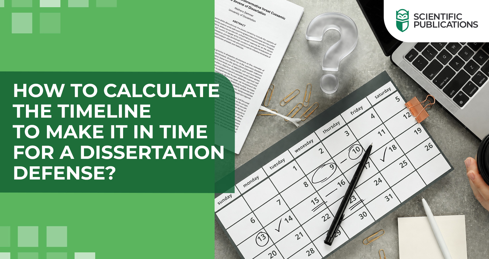 How to calculate the timeline to make it in time for a dissertation defense?