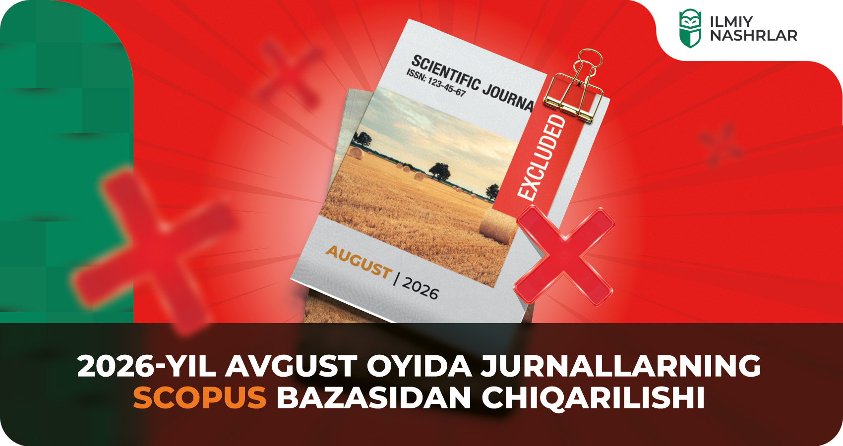 2026-yil avgust oyida jurnallarning Scopus bazasidan chiqarilishi