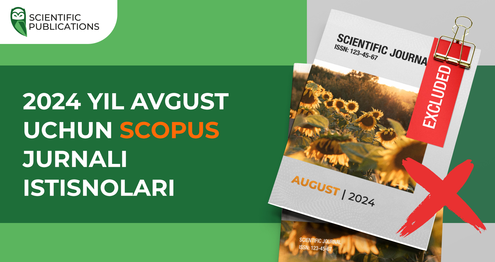 2024 yil avgust uchun Scopus jurnali istisnolari