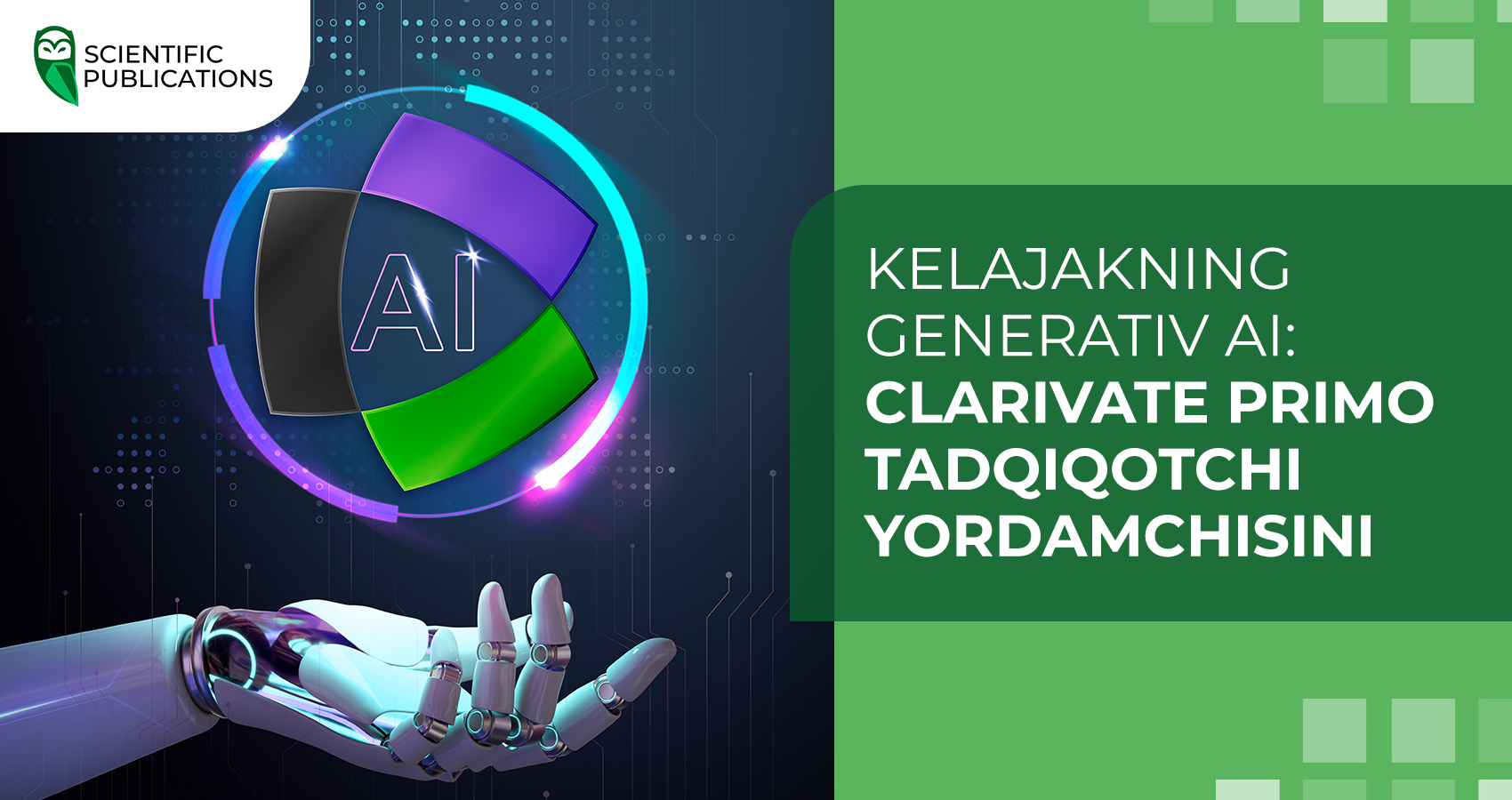 Kelajakning generativ AI: Clarivate Primo tadqiqotchi yordamchisini ishga tushiradi