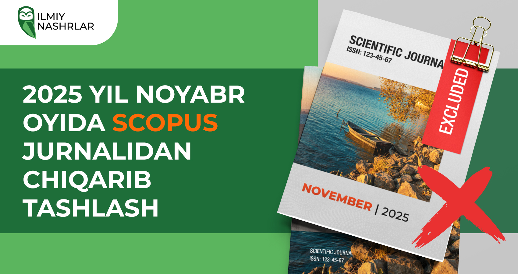 2025 yil noyabr oyida Scopus jurnalidan chiqarib tashlash