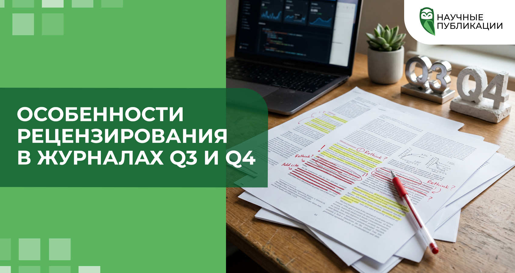 Особенности рецензирования в журналах Q3 и Q4
