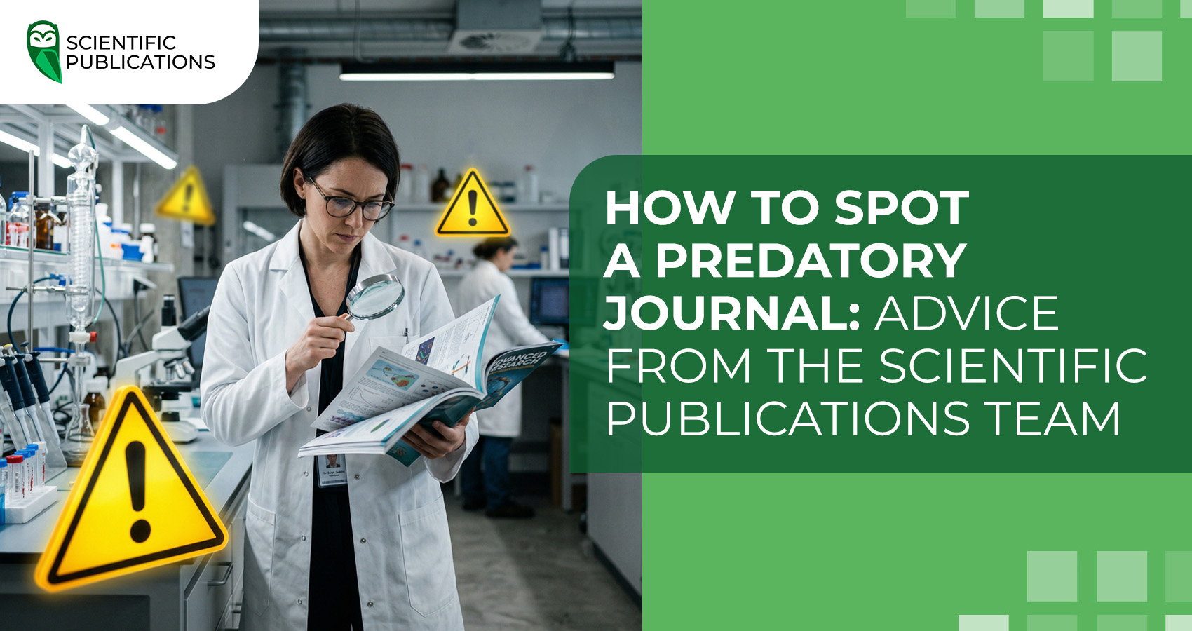 How to spot a predatory journal: advice from the Scientific Publications team
