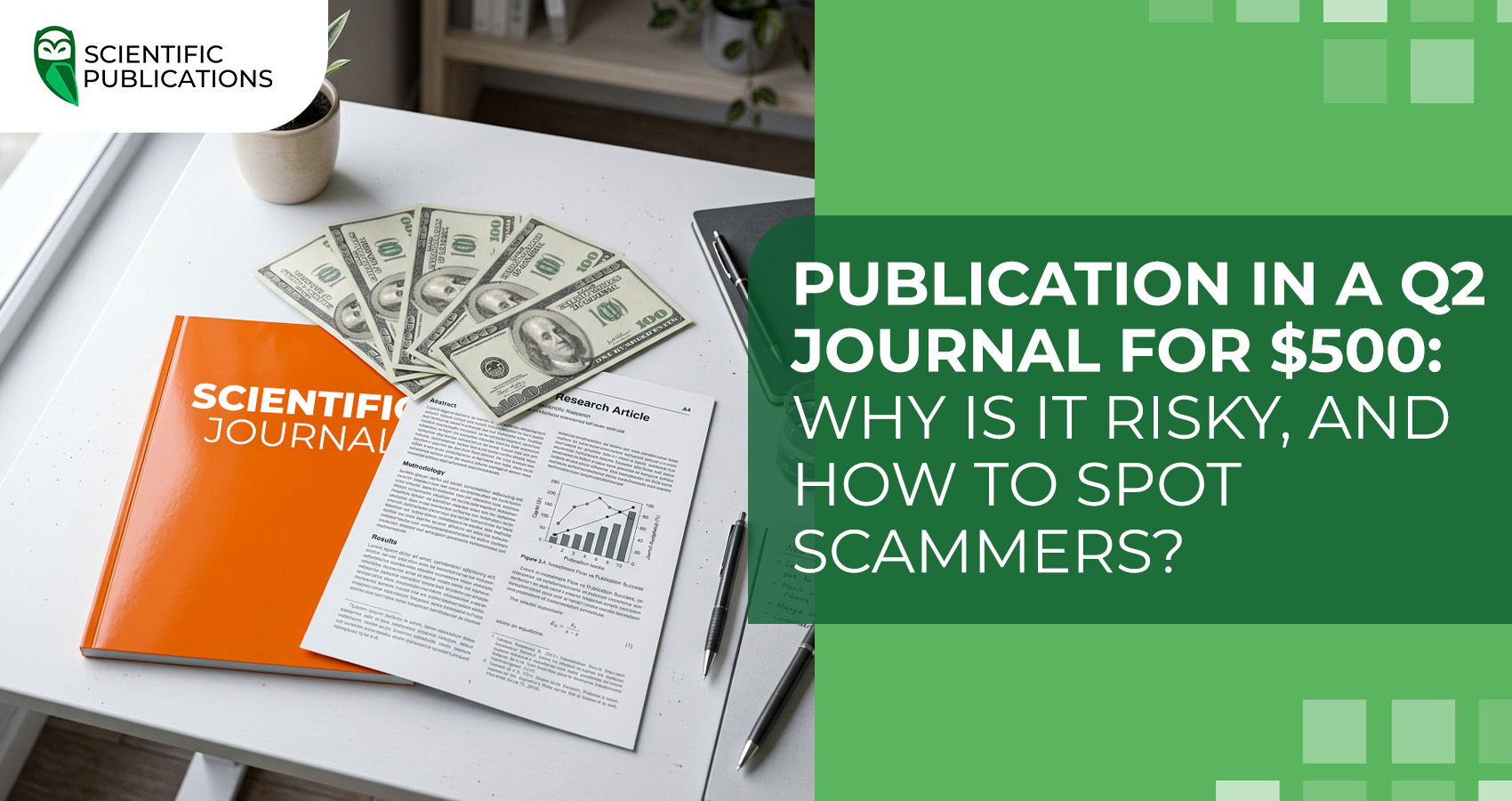 Publication in a Q2 journal for $500: why is it risky, and how to spot scammers?