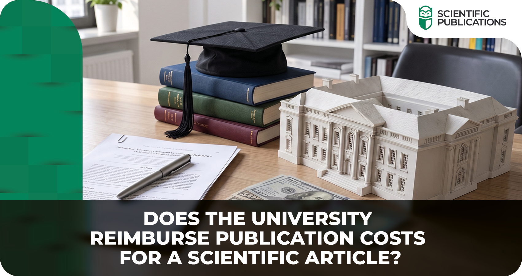 Does the university reimburse publication costs for a scientific article?